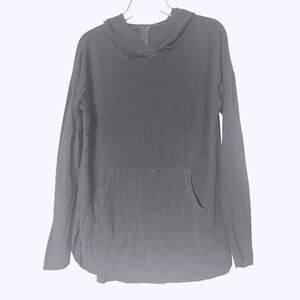 KIT and ACE Cashmere Blend Heather Gray Hoodie Size 4 Long Sleeve Pullover Tunic